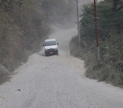 म्याग्दीको रणवाङ–दरवाङ खण्डको सडक अलपत्र