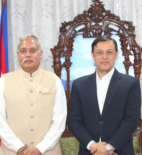 सभामुख अर्याल र भारतीय राजदूत श्रीवास्तवबीच भेटवार्ता, द्विपक्षीय सहकार्य विस्तारमा जोड