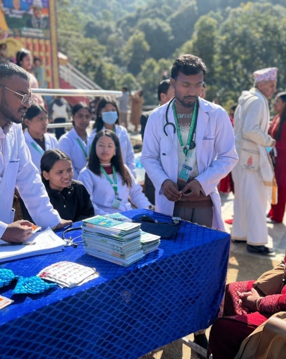 श्री पञ्चमहालक्ष्मी मन्दिर परिसरमा निःशुल्क स्वास्थ्य शिविर