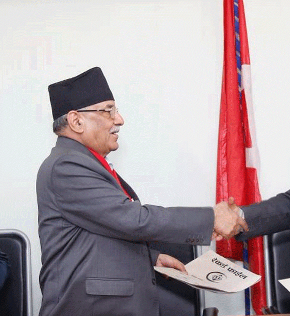 आज नेपाली कम्युनिष्ट पार्टीले धनगढीमा सन्देश सभा गर्दै