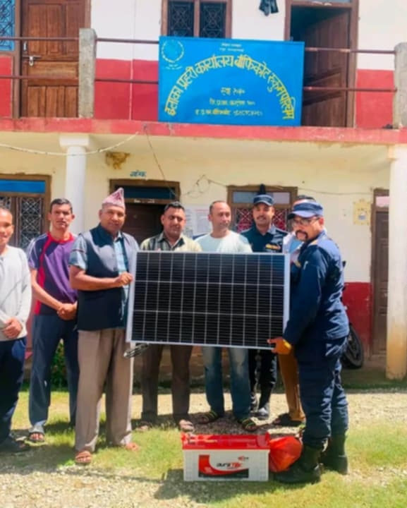 इलाका प्रहरी कार्यालय बाँफिकोटलाई सोलार सहयोग
