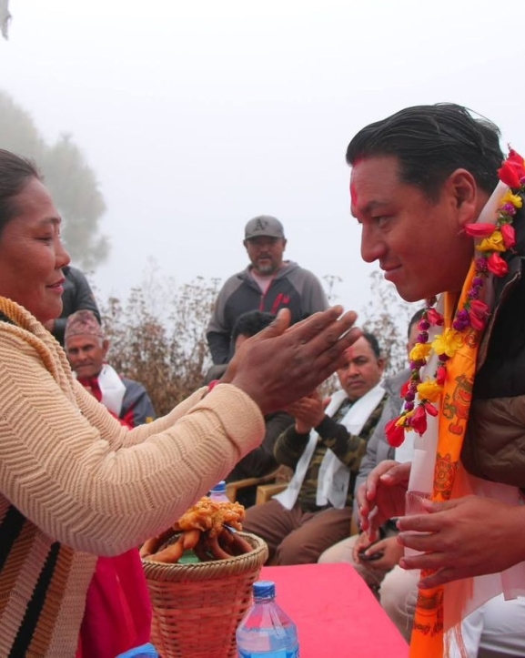 ‘समृद्ध कोशीपारी’को नारासहित अमित लामा गाउँगाउँमा