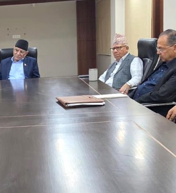 संविधान संशोधन बहसपत्र तयारी कार्यदलद्वारा पूर्वप्रधानमन्त्रीसँग छलफल