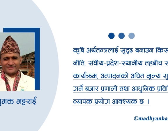 आत्मनिर्भर कृषिको बाटो