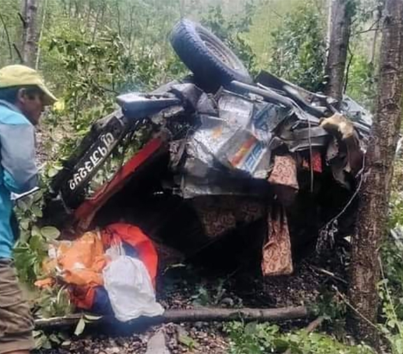 रोल्पामा जिप दुर्घटना हुँदा ७ जनाको मृत्यु