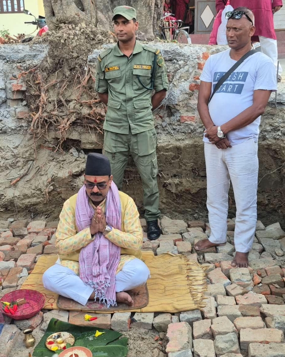 गौरमा मन्दिर शिलान्यास, धार्मिक सम्पदा संरक्षणमा नगरपालिकाको अग्रसरता