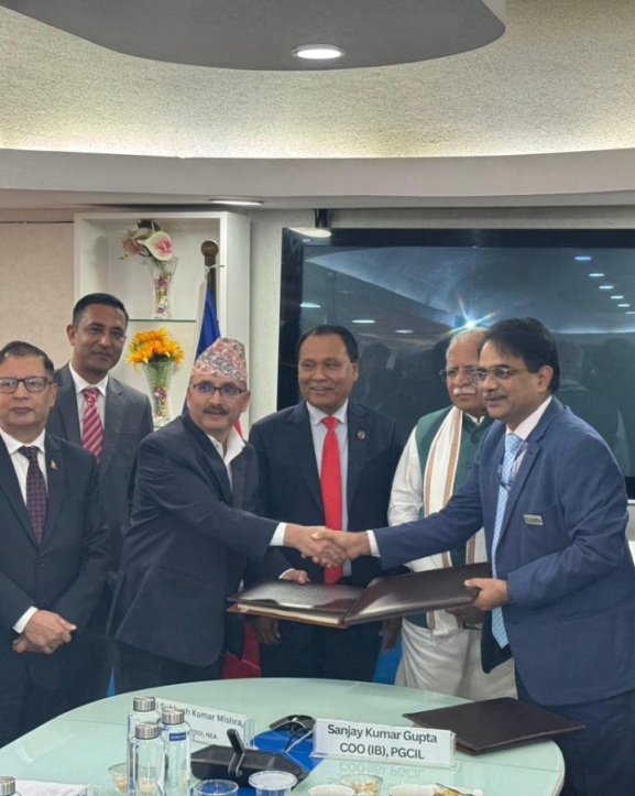 दुई अन्तरदेशीय प्रशारण लाइन निर्माण गर्न भारतसँग सम्झौता