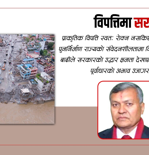 विपत्तिमा सरकारकाे भूमिका 