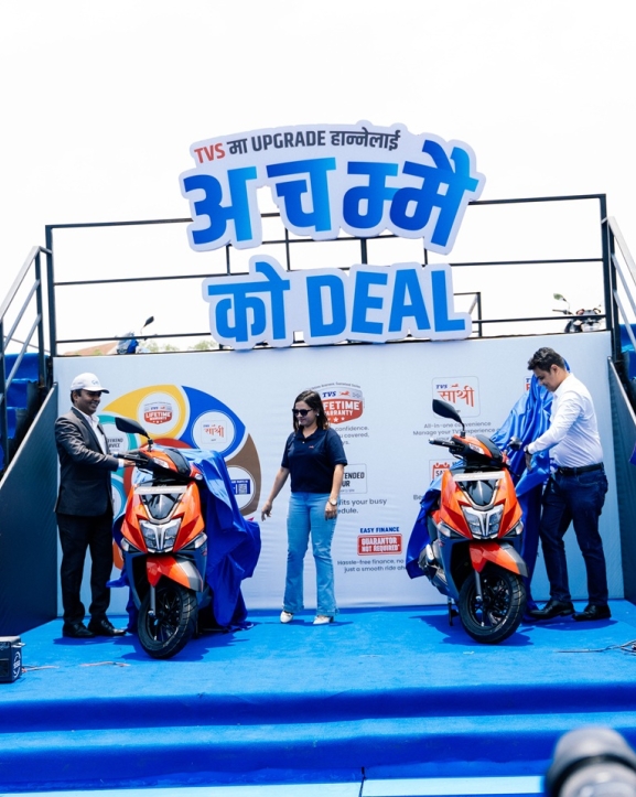 ‘टिभिएसमा अपग्रेड हान्नेलाई अचम्मैको डिल’ अटोमोटिभ कार्निभल