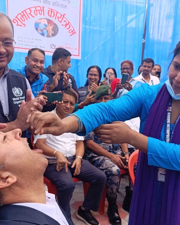 पर्सामा २१ हजार जनालाई हैजाविरुद्धको खोप दिइयो