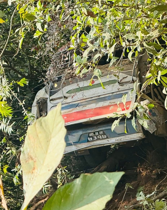 सेना बोकेको बस दुर्घटना हुँदा २४ घाइते