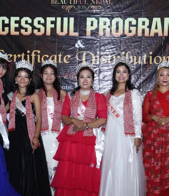 ‘मिस एण्ड मिसेस ब्युटिफुल नेपाल २०२४’ का विजेताहरूलाई प्रमाणपत्र वितरण