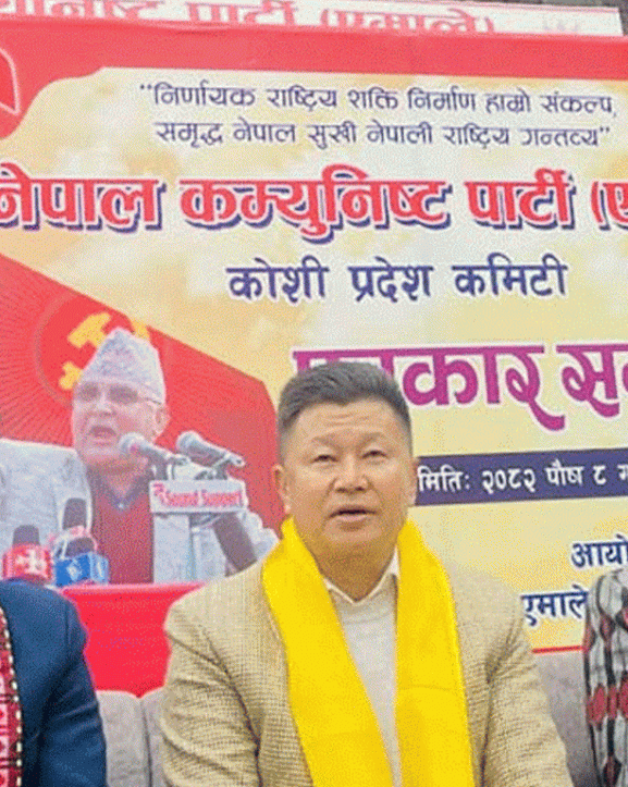 वर्तमान सरकारले चुनाव गराउन नसक्ने एमाले सचिव शेरधन राईको दाबी