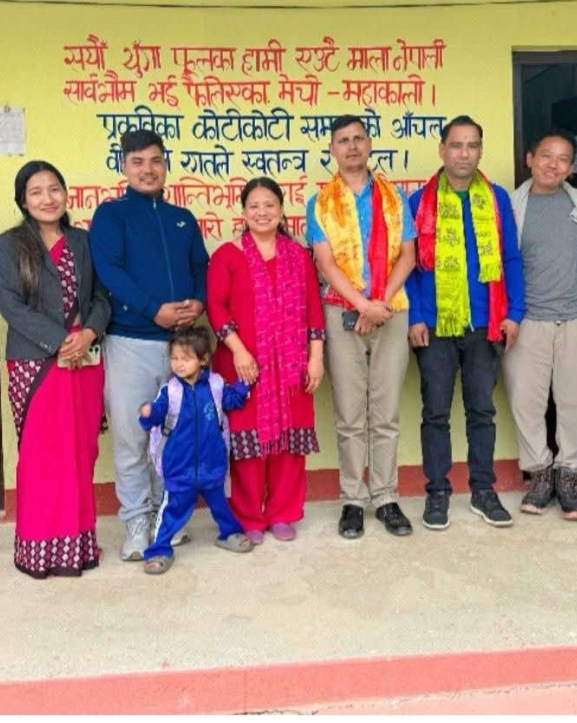 एनआरएनए साउदीअरबद्वारा विद्यालयलाई कम्प्युटर तथा प्रिन्टर सहयोग