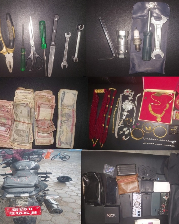 एकैदिन पाँच ठाउँमा चोरी गर्ने महर्जन पक्राउ