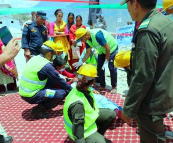 रास्कोटमा विपद् व्यवस्थापन तथा जलवायु परिवर्तन सम्बन्धी तालिम 