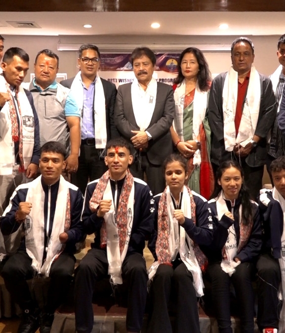 एशियन च्याम्पियनसिप खेल्ने पारा तेक्वान्दो खेलाडीको बिदाइ