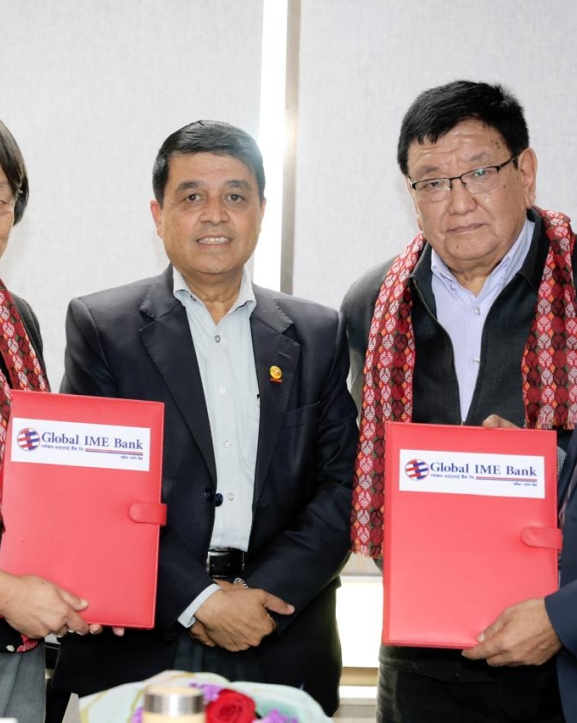ग्लोबल आइएमई बैंक र तिलगंगा आँखा प्रतिष्ठानबीच समझदारी