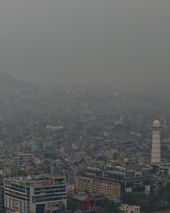 प्रदूषणले निसास्सिँदै काठमाडौं