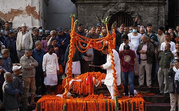 पूर्वसभामुख ढुंगानाको राजकीय सम्मानका साथ अन्त्येष्टि