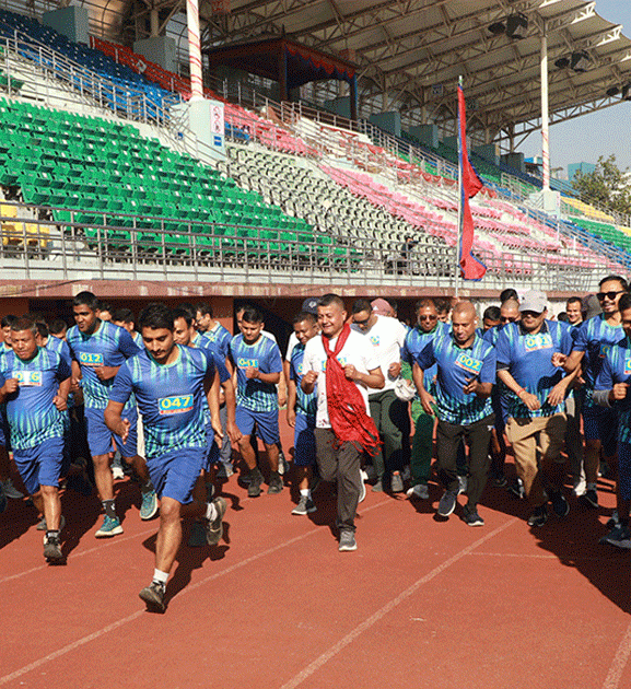 दौड प्रतियोगितामा भण्डारी र सापकोटा प्रथम