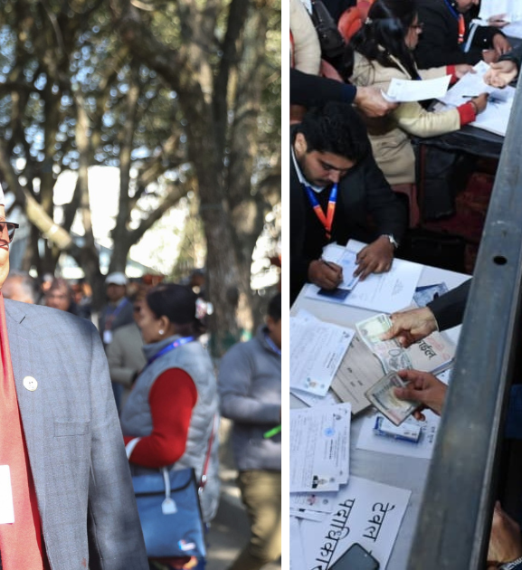 ओली र पोखरेलले प्यानलसहित दर्ता गराए उम्मेदवारी 