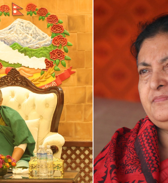 प्रधानमन्त्री कार्कीलाई भेट्न पूर्वराष्ट्रपति भण्डारी सिंहदरबारमा