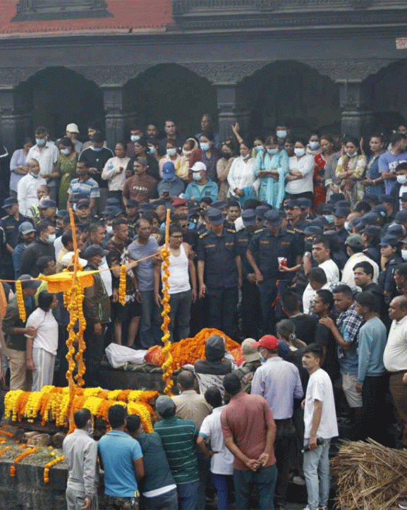 जेनजी आन्दोलनमा ज्यान गुमाएका चार युवाको अन्त्येष्टि 