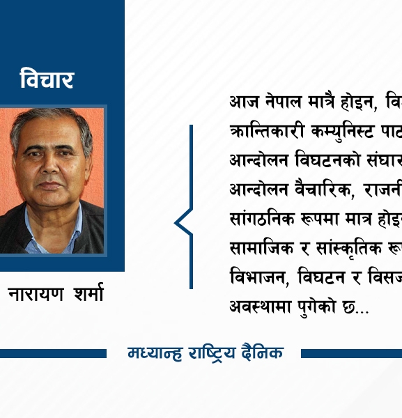 कम्युनिष्ट आन्दोलन किन कमजोर ?