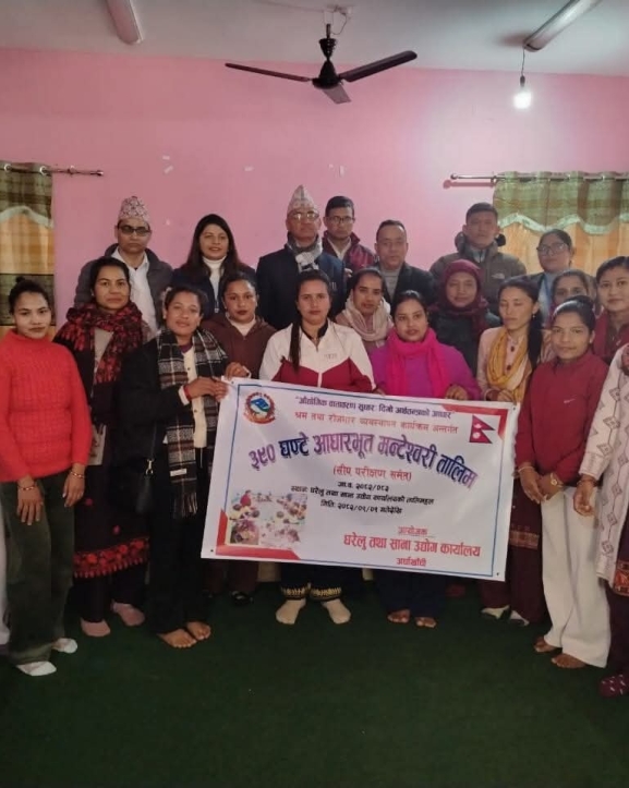 अर्घाखाँचीमा मन्टेश्वरी तालिम सुरु