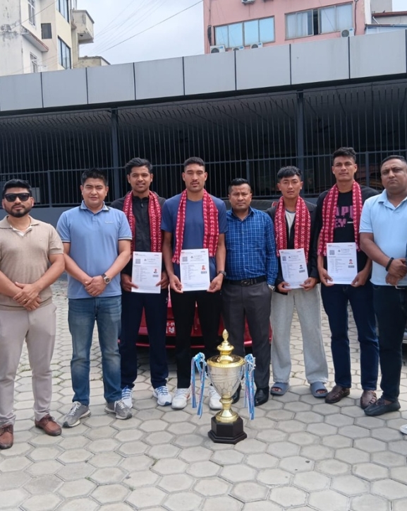 टिपटप हेल्प नेपालले ४ भलिबल खेलाडीलाई मलेसिया भ्रमण गराउँदै