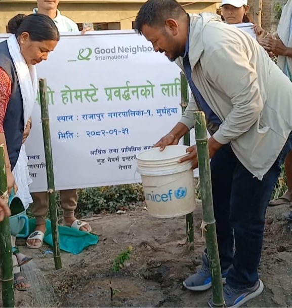 होमस्टे प्रवर्धनका लागि वृक्षारोपण