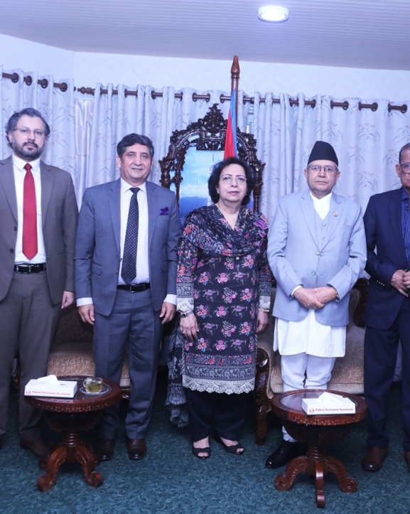 पाकिस्तानको संसदीय प्रतिनिधिमण्डलसँग सभामुखको शिष्टाचार भेटवार्ता