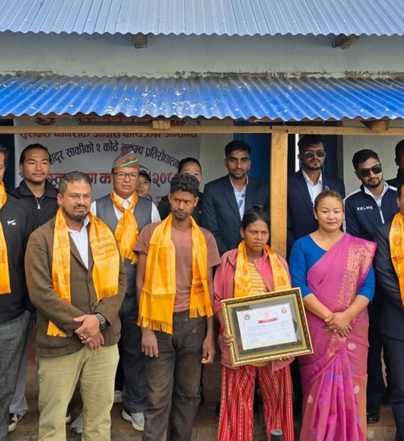 विपन्नलाई भूकम्प प्रतिरोधी नयाँ घर