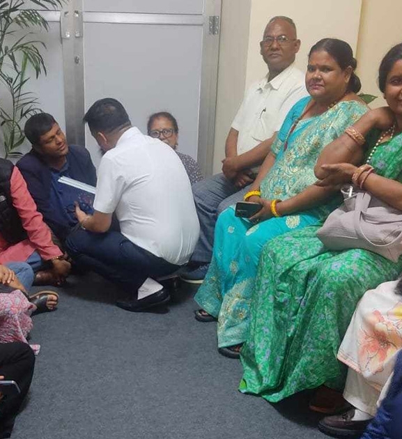 द्वन्द्वपीडितद्वारा मानव अधिकार आयोगको कार्यालयमा धर्ना