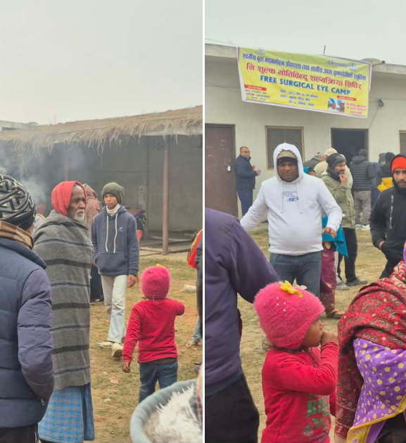 आँखा शिविरमा ७ सय २३ को परीक्षण, २ सय ५७ लाई शल्यक्रियाका लागि रेफर 