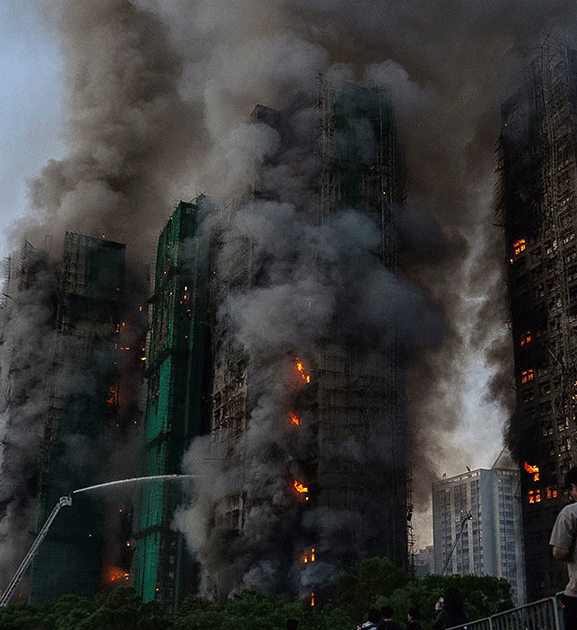 हङकङमा भएको आगलागीमा मृत्यु हुनेको संख्या ४४ पुग्यो