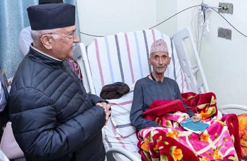 एमाले अध्यक्ष ओलीलाई पितृशोक 