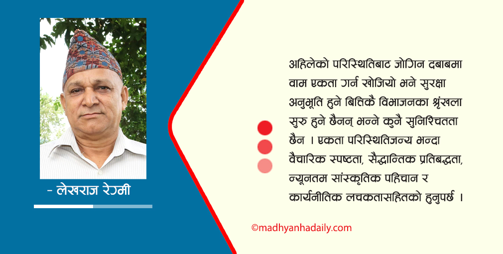 परिस्थिति असहजता र वाम एकता