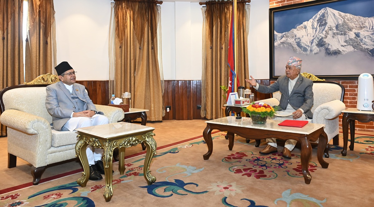 राष्ट्रपति पौडेल र सभामुख घिमिरेबीच भेटवार्ता