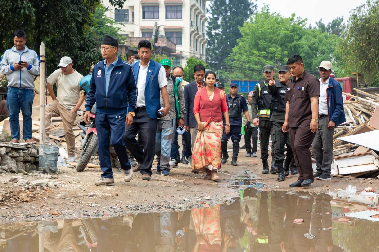सुकुम्वासी बस्ती खाली गराइएको ठाउँको संरक्षणको काम थाल्न कार्यवाहक मेयर डंगोलको निर्देशन