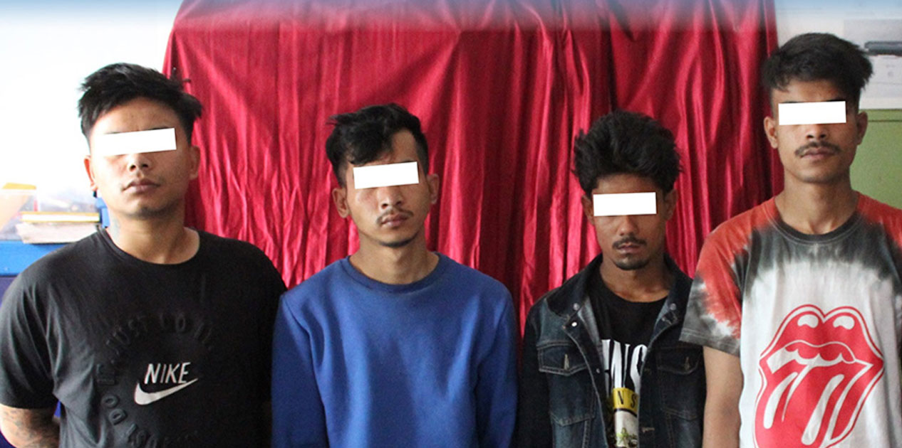 लागु औषधसहित ४ जना पक्राउ