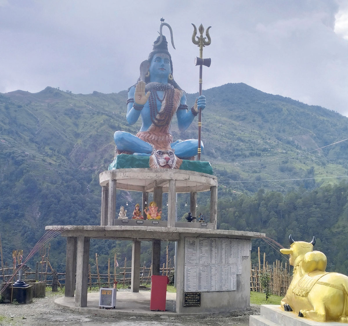 लुम्बिनीमा बन्यो शिवको अग्लो  मूर्ति 
