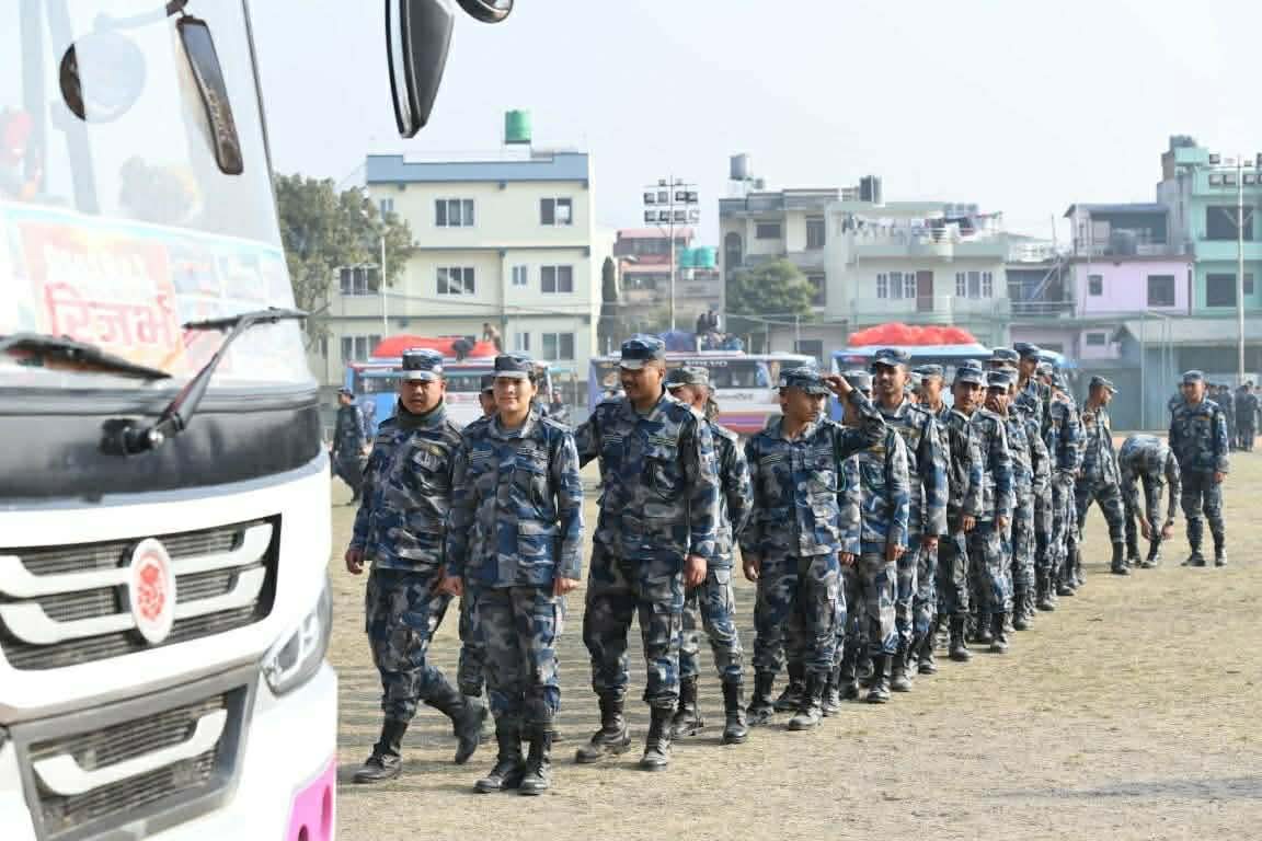 सशस्त्र प्रहरी हेडक्वार्टरबाट निर्वाचनमा खटिए डेढ हजार बढी जनशक्ति