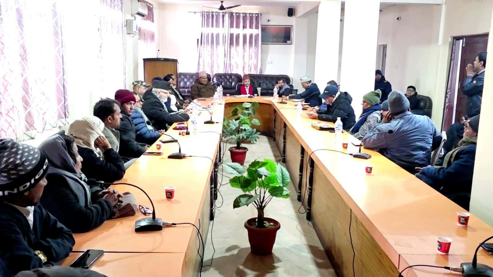 कपिलवस्तुमा सर्वपक्षीय बैठक : धार्मिक तथा साम्प्रदायिक तनाव रोक्न १० बुँदे प्रतिबद्धता