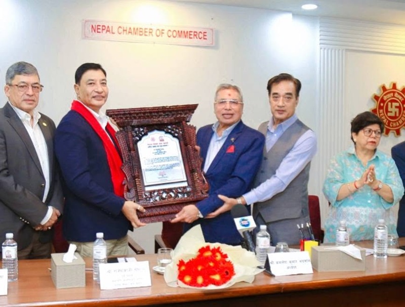 चेम्बरका सल्लाहकार परिषद् अध्यक्ष श्रेष्ठ सम्मानित