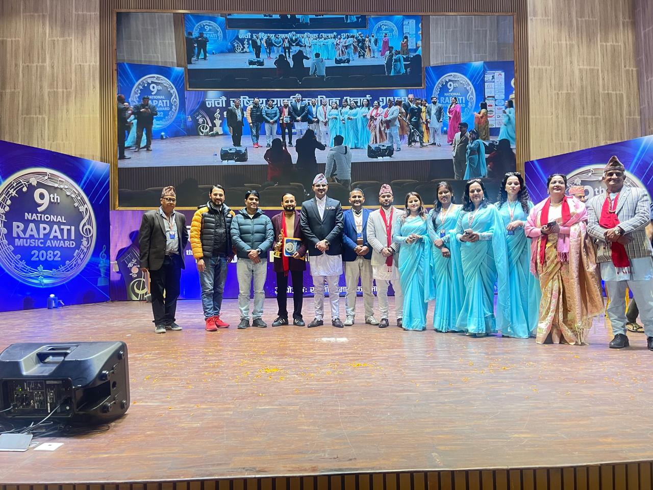 ४२ विधामा अवार्ड प्रदान गर्दै राष्ट्रिय रापती म्युजिक अवार्ड सम्पन्न, मदनकृष्ण श्रेष्ठ अभिनन्दित