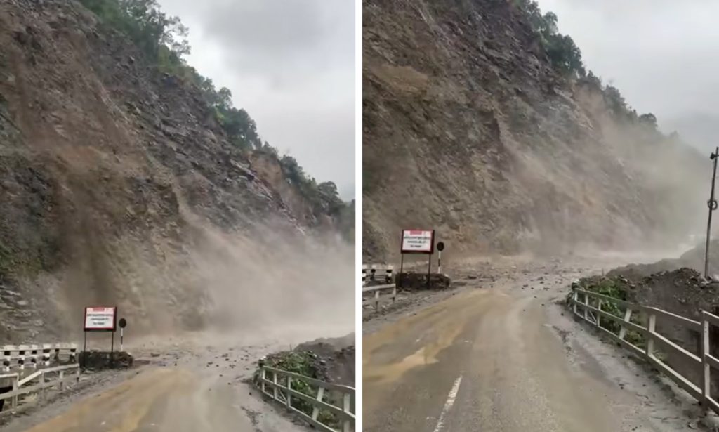 सवारी रोकेर तुइन खोलाको ढिस्को काटिने