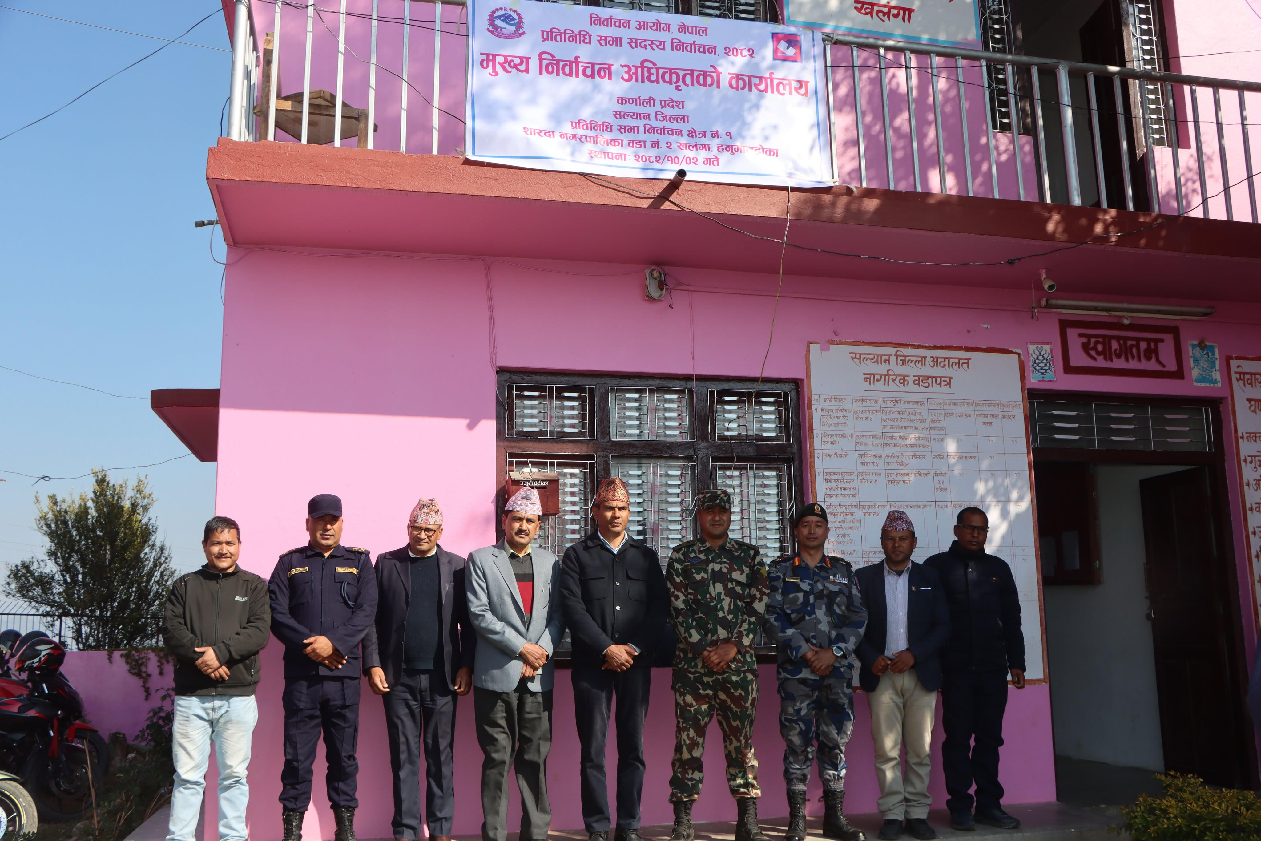 सल्यानमा मुख्य निर्वाचन अधिकृतको कार्यालय स्थापना