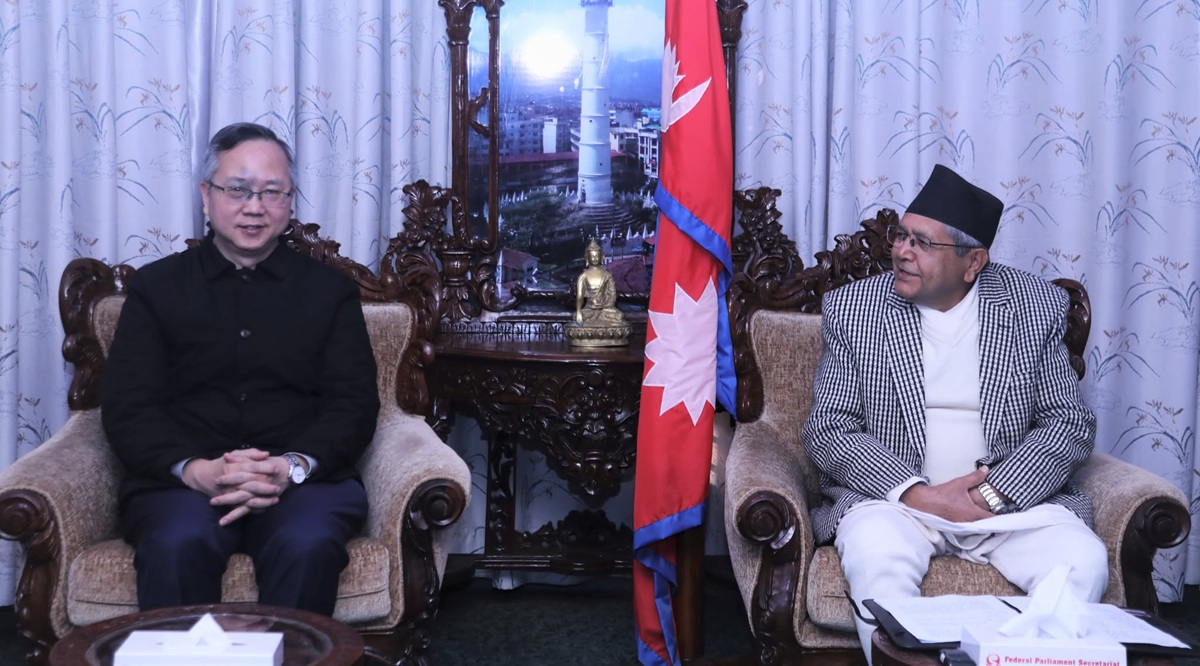 सभामुख घिमिरे र चिनियाँ राजदूत सोङबीच बिदाइ भेट